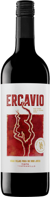 12,95 € 免费送货 | 红葡萄酒 Más Que Vinos Ercavio Viñas de Meseta I.G.P. Vino de la Tierra de Castilla Toledo 西班牙 Tempranillo — 丹魄 Eco — 生态 有机 天然 瓶装 75 cl