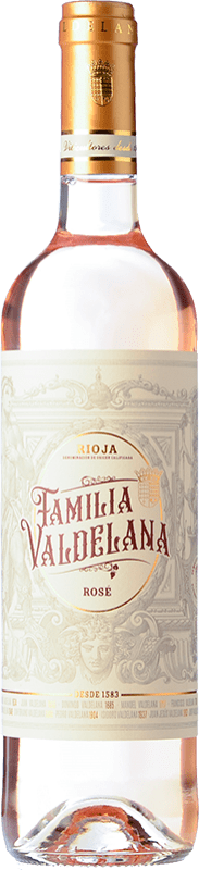 14,95 € Бесплатная доставка | Розовое вино Valdelana молодое D.O.Ca. Rioja Ла-Риоха Испания Tempranillo — Темпранильо, Garnacha — Гренаш Бутылка 75 cl