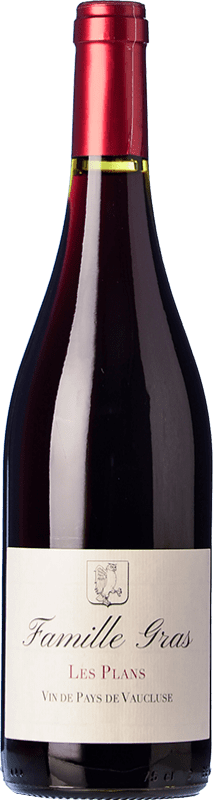 10,95 € Бесплатная доставка | Красное вино Famille Gras Les Plans A.O.C. Côtes du Rhône Рона Франция Merlot, Syrah, Grenache, Cabernet Franc бутылка 75 cl