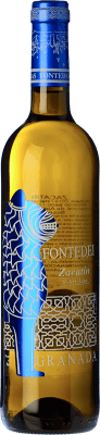 17,95 € Envío gratis | Vino blanco Fontedei Zacatín D.O.P. Vino de Calidad de Granada Andalucía España Moscatel de Alejandría Botella 75 cl