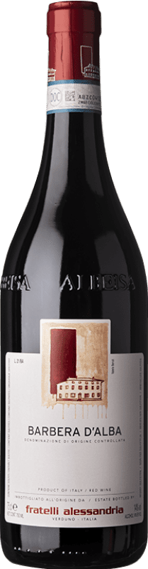 13,95 € Kostenloser Versand | Rotwein Fratelli Alessandria D.O.C. Barbera d'Alba Piemont Italien Barbera Flasche 75 cl