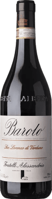 56,95 € Spedizione Gratuita | Vino rosso Fratelli Alessandria San Lorenzo D.O.C.G. Barolo Piemonte Italia Nebbiolo Bottiglia 75 cl
