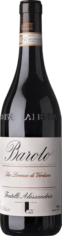 56,95 € 免费送货 | 红酒 Fratelli Alessandria San Lorenzo D.O.C.G. Barolo 皮埃蒙特 意大利 Nebbiolo 瓶子 75 cl