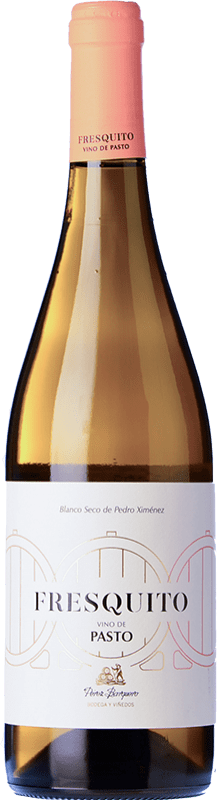 19,95 € Spedizione Gratuita | Vino bianco Pérez Barquero Fresquito Vino de Pasto D.O. Montilla-Moriles Andalusia Spagna Pedro Ximénez Bottiglia 75 cl