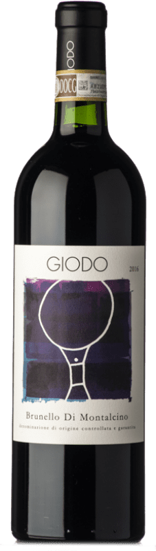 179,95 € Spedizione Gratuita | Vino rosso Podere Giodo D.O.C.G. Brunello di Montalcino Toscana Italia Sangiovese Bottiglia 75 cl