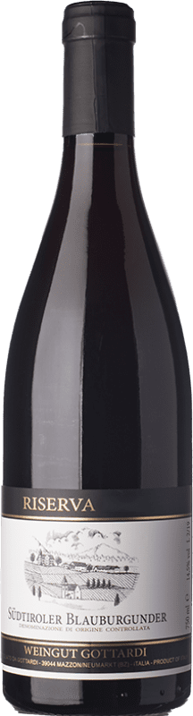 81,95 € Free Shipping | Red wine Gottardi Blauburgunder Reserve D.O.C. Alto Adige Trentino-Alto Adige Italy Pinot Black Bottle 75 cl