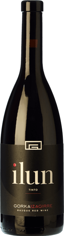 18,95 € Kostenloser Versand | Rotwein Gorka Izagirre Ilun de Gorka Txacoli Spanien Hondarribi Beltza Flasche 75 cl