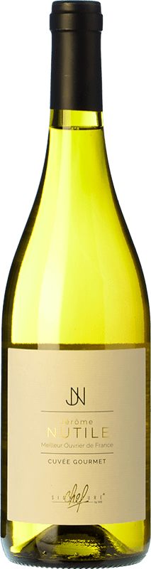 15,95 € Spedizione Gratuita | Vino Bianco Wines and Brands Jerome Nutile Gourmet Cuvée I.G.P. Vin de Pays d'Oc Languedoc Francia Garnacha — Grenache, Chardonnay, Marsanne Bottiglia 75 cl