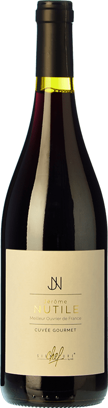 16,95 € Kostenloser Versand | Rotwein Wines and Brands Jerome Nutile Cuvée Gourmet Rouge A.O.C. Corbières Languedoc Frankreich Syrah, Grenache, Carignan Flasche 75 cl