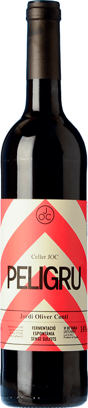 18,95 € Spedizione Gratuita | Vino rosso JOC Peligru D.O. Empordà Catalogna Spagna Merlot, Grenache Bottiglia 75 cl