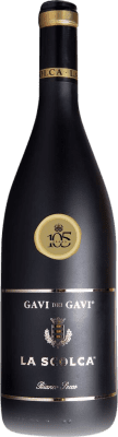 79,95 € Envío gratis | Vino blanco La Scolca Etichetta Nera D.O.C.G. Cortese di Gavi Piemonte Italia Cortese Botella Magnum 1,5 L