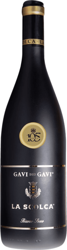 82,95 € 免费送货 | 白酒 La Scolca Etichetta Nera D.O.C.G. Cortese di Gavi 皮埃蒙特 意大利 Cortese 瓶子 Magnum 1,5 L