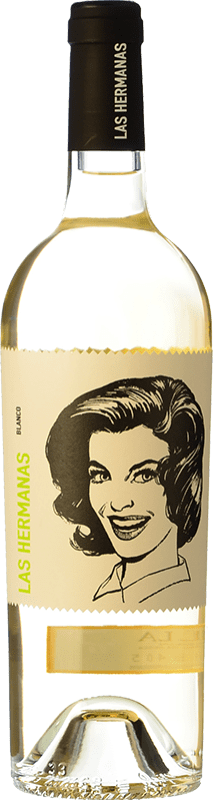 6,95 € Spedizione Gratuita | Vino Bianco Luzón Las Hermanas D.O. Jumilla Regione di Murcia Spagna Macabeo Bottiglia 75 cl