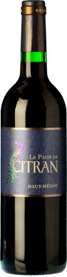 15,95 € Бесплатная доставка | Красное вино Château Citran Le Paon A.O.C. Haut-Médoc Бордо Франция Merlot, Cabernet Sauvignon бутылка 75 cl