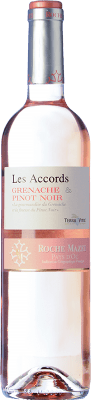 6,95 € Kostenloser Versand | Rosé-Wein Roche Mazet Les Accords Rosé Jung I.G.P. Vin de Pays d'Oc Languedoc Frankreich Grenache, Spätburgunder Flasche 75 cl