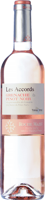 6,95 € Envío gratis | Vino Rosado Roche Mazet Les Accords Rosé — Rosado Joven I.G.P. Vin de Pays d'Oc Languedoc Francia Garnacha, Pinot Negro 75 cl