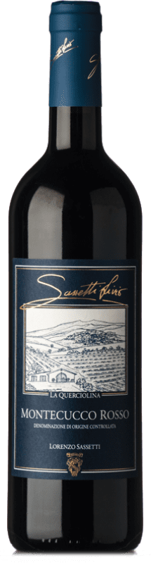 15,95 € Spedizione Gratuita | Vino rosso Livio Sassetti Podere Pertimali Rosso D.O.C. Montecucco Toscana Italia Sangiovese Bottiglia 75 cl