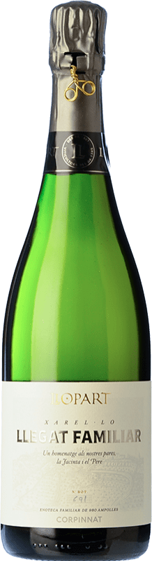 133,95 € Envio grátis | Espumante Branco Llopart Llegat Familiar Brut Nature — Bruto Natural Grande Reserva Corpinnat Catalunha Espanha Xarel·lo Garrafa 75 cl