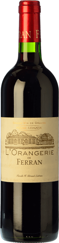 19,95 € Бесплатная доставка | Оранжевое вино Château Ferran L'Orangerie Rouge — Красный A.O.C. Pessac-Léognan Бордо Франция Merlot — Мерло, Cabernet Sauvignon — Каберне Совиньон 75 cl