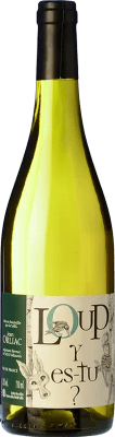 11,95 € Бесплатная доставка | Белое вино Orliac Loup y es tu? I.G.P. Vin de Pays Saint Guilhem le Désert Лангедок Франция Moscato — Мускат, Viognier — Вионье, Chardonnay — Шардоне 75 cl