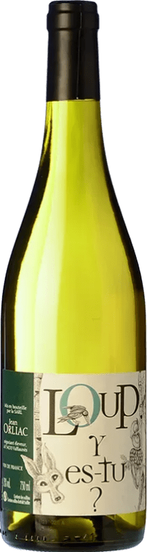 15,95 € Envío gratis | Vino blanco Orliac Loup y es tu? I.G.P. Vin de Pays Saint Guilhem le Désert Languedoc Francia Viognier, Chardonnay, Moscatel Grano Menudo Botella 75 cl