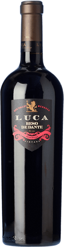 42,95 € 送料無料 | 赤ワイン Luca Wines Laura Catena Beso de Dante Blend 高齢者 I.G. Valle de Uco ウーコバレー アルゼンチン Cabernet Sauvignon, Cabernet Franc, Malbec ボトル 75 cl