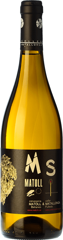 10,95 € Бесплатная доставка | Белое вино Matallonga Matoll Saüc D.O. Costers del Segre Каталония Испания Macabeo бутылка 75 cl