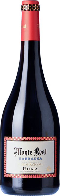 21,95 € 免费送货 | 红酒 Bodegas Riojanas Monte Real D.O.Ca. Rioja 拉里奥哈 西班牙 Grenache 瓶子 75 cl