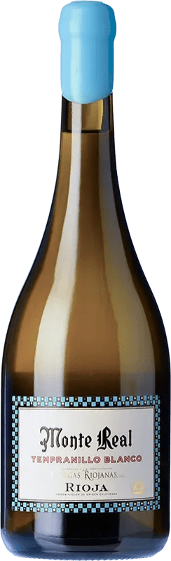 19,95 € Spedizione Gratuita | Vino bianco Bodegas Riojanas Monte Real D.O.Ca. Rioja La Rioja Spagna Tempranillo Bianco Bottiglia 75 cl