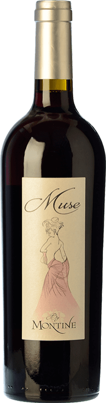 7,95 € Бесплатная доставка | Красное вино Domaine de Montine Muse Rouge A.O.C. Côtes de Provence Прованс Франция Syrah, Grenache бутылка 75 cl