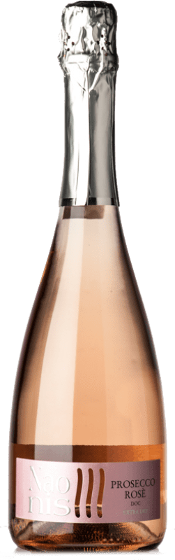 9,95 € Kostenloser Versand | Rosé Sekt Naonis La Delizia Extra Dry — Extra Trocken Rosé D.O.C. Prosecco Venetien Italien Pinot Noir — Spätburgunder, Glera Flasche 75 cl