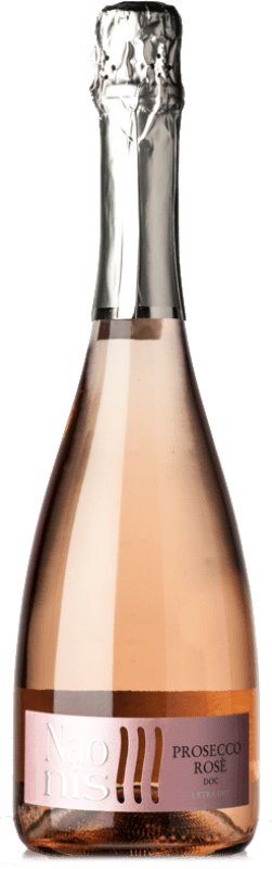 9,95 € Free Shipping | Rosé sparkling Naonis La Delizia Rosé Extradry Extra Dry D.O.C. Prosecco Veneto Italy Pinot Black, Glera Bottle 75 cl