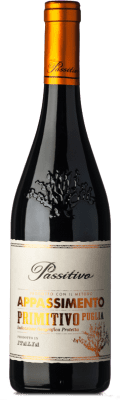 15,95 € Бесплатная доставка | Красное вино Paololeo Passitivo I.G.T. Puglia Апулия Италия Primitivo — Примитиво Eco — Эко Био Органический 75 cl