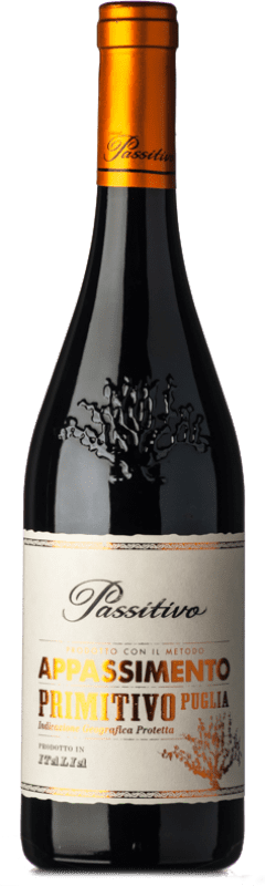 15,95 € 免费送货 | 红酒 Paololeo Passitivo I.G.T. Puglia 普利亚大区 意大利 Primitivo 瓶子 75 cl