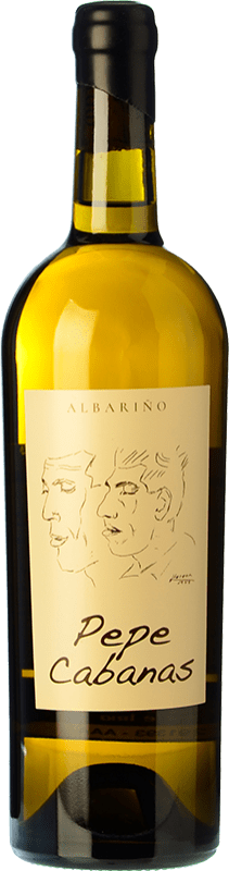 19,95 € Spedizione Gratuita | Vino bianco Castellun Augusti Pepe Cabanas I.G.P. Viño da Terra de Barbanza e Iria Galizia Spagna Albariño Bottiglia 75 cl