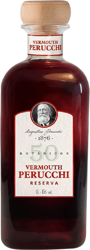 12,95 € Envío gratis | Vermut Perucchi 1876 50 Botanicos Reserva España Botella 1 L