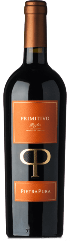 10,95 € 免费送货 | 红葡萄酒 Pietrapura I.G.T. Puglia 普利亚大区 意大利 Primitivo — 普里米蒂沃 75 cl