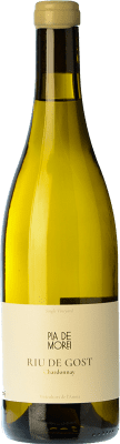 46,95 € Envio grátis | Vinho Branco Pla de Morei Riu de Gost Espanha Chardonnay 75 cl