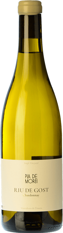 46,95 € Бесплатная доставка | Белое вино Pla de Morei Riu de Gost Испания Chardonnay — Шардоне 75 cl