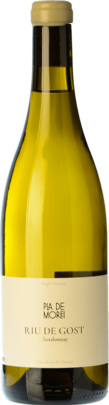 39,95 € Envío gratis | Vino blanco Pla de Morei Riu de Gost España Chardonnay Botella 75 cl