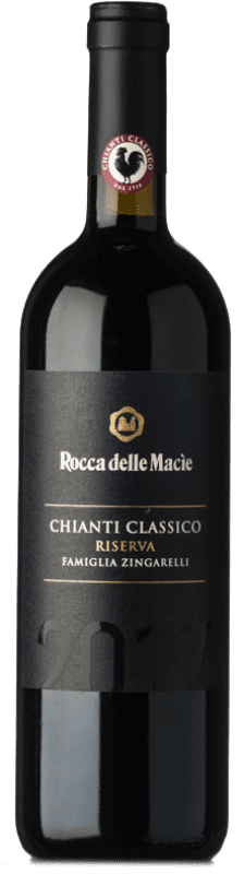 24,95 € 免费送货 | 红酒 Rocca delle Macìe Zingarelli 预订 D.O.C.G. Chianti Classico 托斯卡纳 意大利 Cabernet Sauvignon, Sangiovese, Colorino 瓶子 75 cl