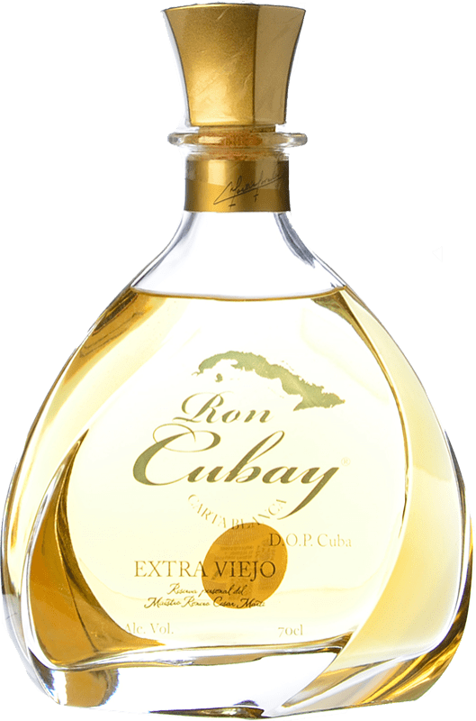 145,95 € Envío gratis | Ron Cubaron Cubay Carta Blanca Extra Viejo Cuba Botella 70 cl