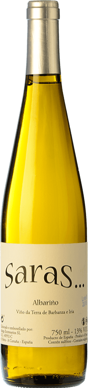 10,95 € Envio grátis | Vinho Branco Entre os Ríos SaraS I.G.P. Viño da Terra de Barbanza e Iria Galiza Espanha Albariño — Albarinho 75 cl