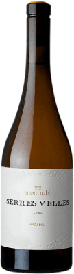 24,95 € 免费送货 | 白酒 Mont-Rubí Serres Velles D.O. Penedès 加泰罗尼亚 西班牙 Macabeo 瓶子 75 cl