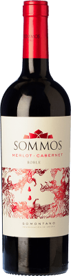 7,95 € Kostenloser Versand | Rotwein Sommos Eiche D.O. Somontano Aragón Spanien Tempranillo, Merlot, Cabernet Sauvignon 75 cl