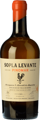 11,95 € Envío gratis | Vino Blanco El Monte Sopla Levante Pinomar España Merseguera, Moscatel 75 cl