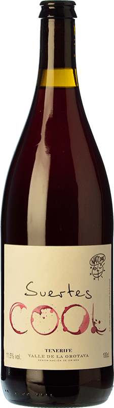 24,95 € Free Shipping | Red wine Suertes del Marqués Cool D.O. Valle de la Orotava Canary Islands Spain Listán Black, Listán White Bottle 1 L