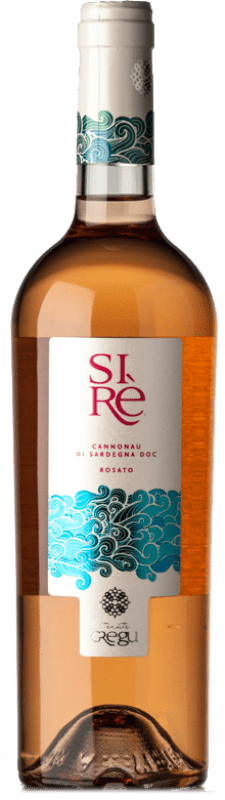 7,95 € 免费送货 | 玫瑰酒 Tenute Gregu Rosato Sirè 年轻的 D.O.C. Cannonau di Sardegna 撒丁岛 意大利 Cannonau 瓶子 75 cl
