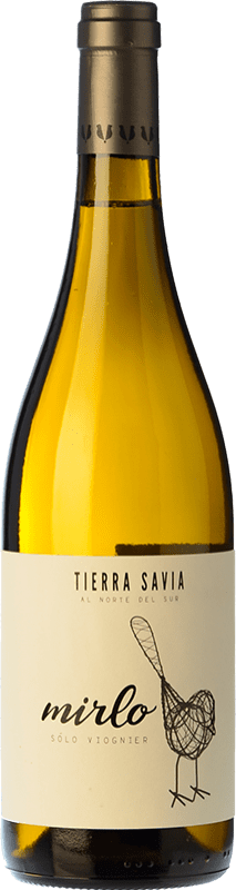 9,95 € Envío gratis | Vino blanco Tierra Savia Mirlo España Viognier Botella 75 cl