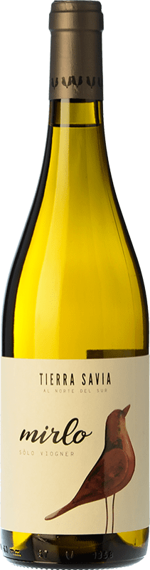 8,95 € Envío gratis | Vino blanco Tierra Savia Mirlo Barrica España Viognier Botella 75 cl